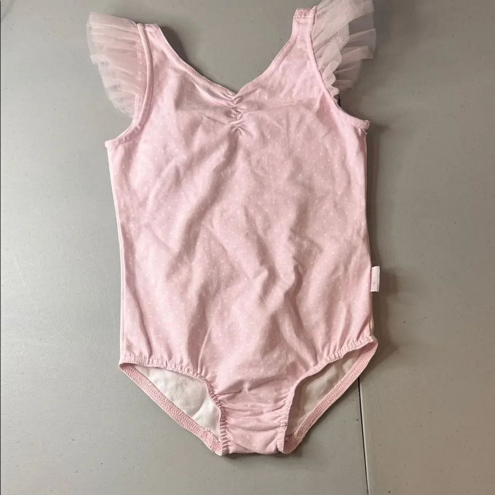 American Girl Light Pink Bodysuit with Tulle Sleeves